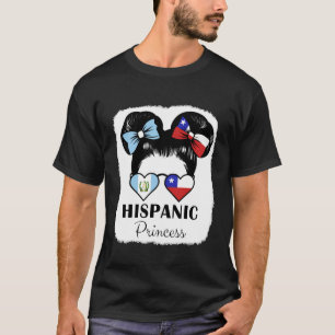 T-shirt Hispanic Princess Roots Guatemala et Chili Mix He