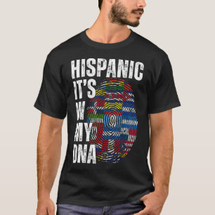 T-shirt Hispanique C'est dans mon ADN Pays hispaniques Vin