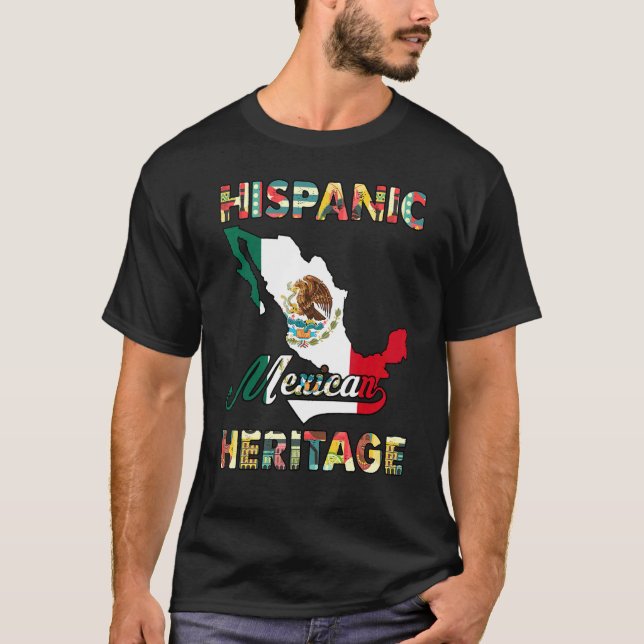 T-shirt Hispanique Mois du patrimoine Mexicain Pride Mexiq (Devant)