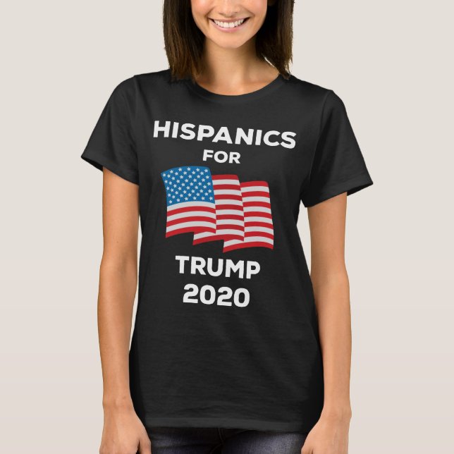 T-shirt Hispaniques Pour Trump 2020 (Devant)