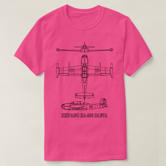 T-shirt Hispano HA200 Saeta Spanish Jet Advanced Trainer P (Design devant)