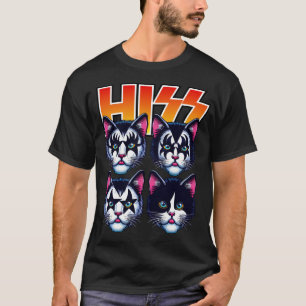 T-shirt Hiss Cats Rock Kittens Rocking Music Amoureux de l