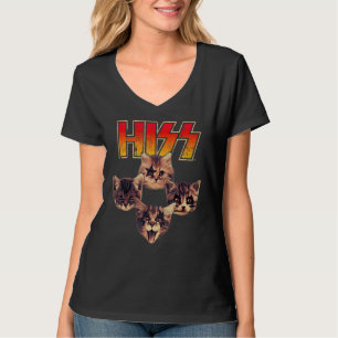 T-shirt Hiss Chat Chats Kittens Rock Musique Chat Hiss 12