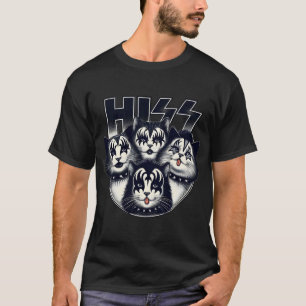 T-shirt Hiss Chats Rock Kittens Rocking Amoureux des chats
