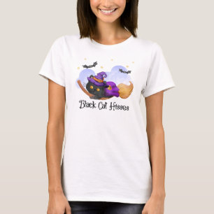 T-shirt Hisses de chats noirs