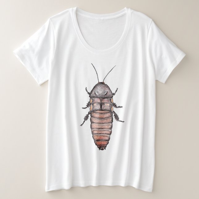 T-Shirt Hissing Cockroach Plus Taille (Design devant)