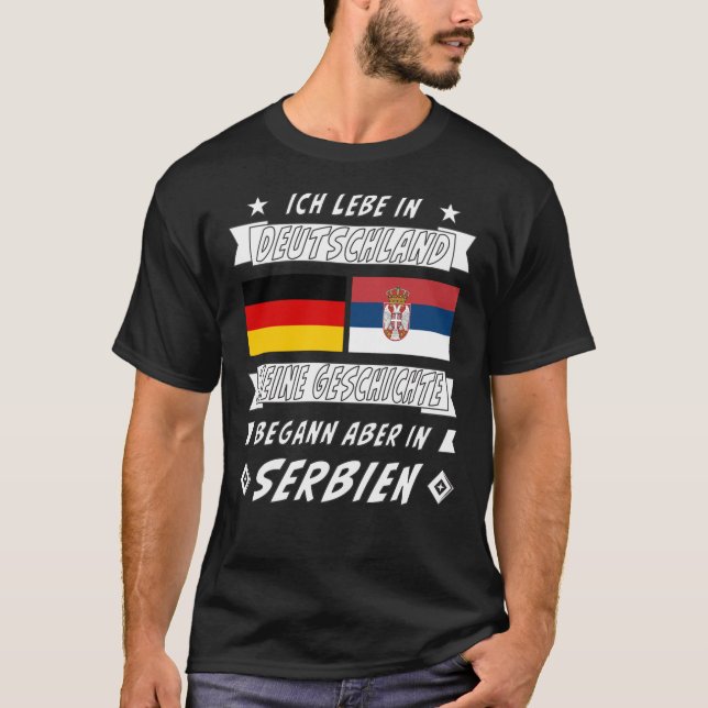 T-SHIRT HISTOIRE ALLEMANDE DE LA SERBIE (Devant)