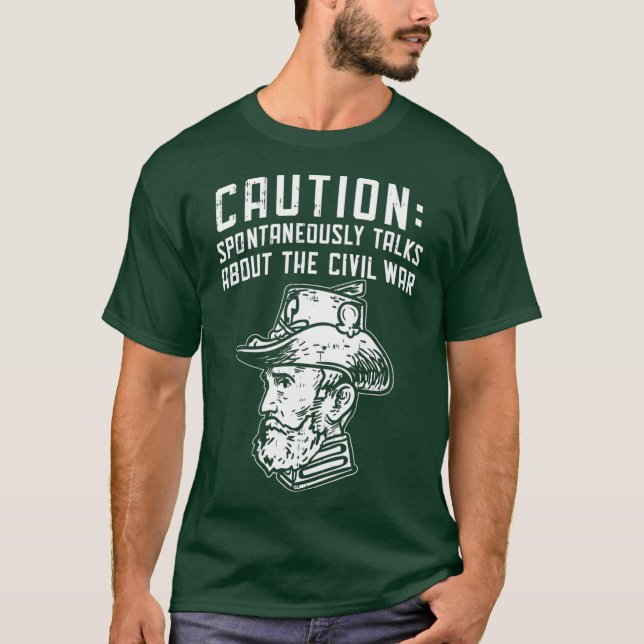 T-shirt Histoire américaine Amateurs de guerre civile (Devant)