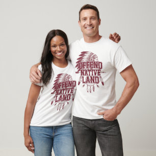 T-shirt Histoire américaine Terres autochtones.Indien.Clas