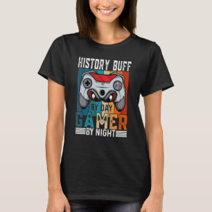 T-shirt HISTOIRE BUFF Par Joueur Jour par Mème de nuit pou