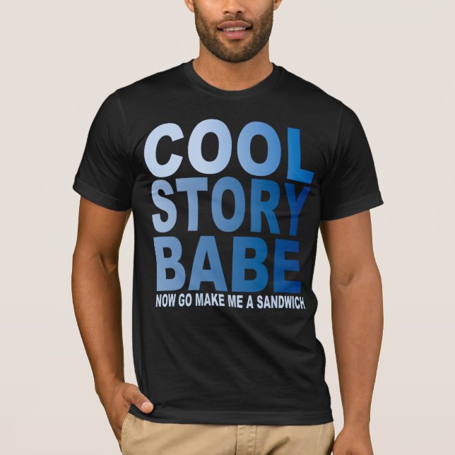 T-SHIRT HISTOIRE COOL BABE, SANDWICH (Devant)