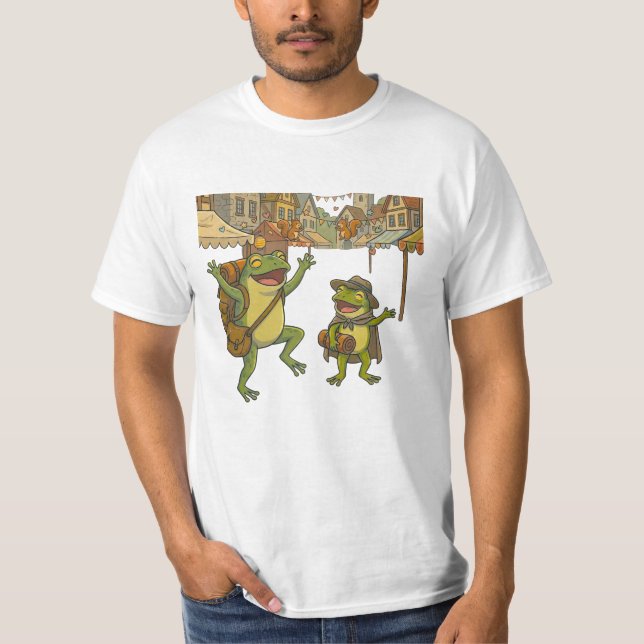 T-shirt histoire courte des grenouilles d'aventure (Devant)