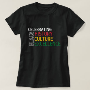 T-shirt Histoire, Culture et Excellence des Noirs