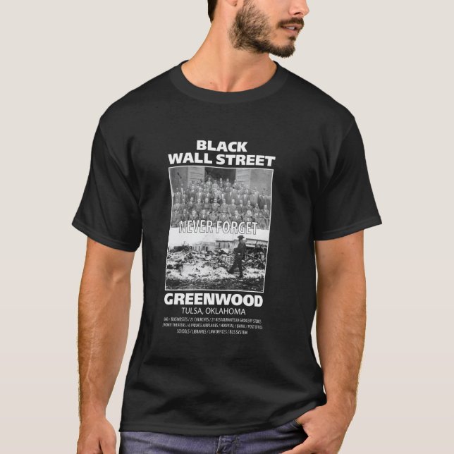 T-shirt Histoire de Black Wall Street (Devant)