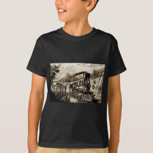 T-shirt Histoire de la locomotive à vapeur