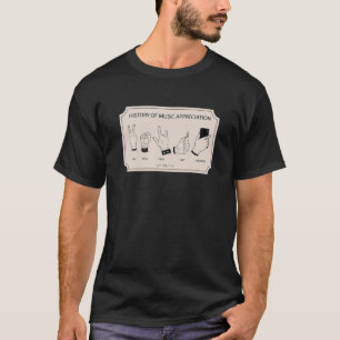 T-shirt Histoire De La Musique Inspiré Musique Appréciatio