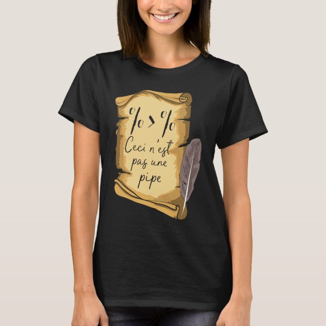 T-shirt Histoire de l'art Ceci n'est Pas Une Data Scientis (Devant)