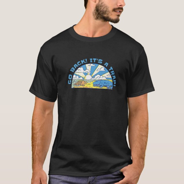 T-shirt Histoire de l'évolution de la vie drôle Poisson Al (Devant)
