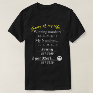 T-shirt Histoire de ma vie Couleur foncée Nouveauté