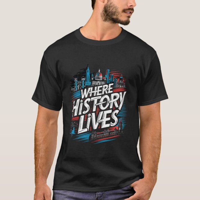 T-shirt Histoire de Philadelphie Independence Hall Liberté (Devant)