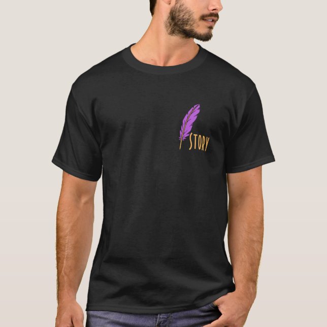T-Shirt Histoire de Plume Violette (Devant)