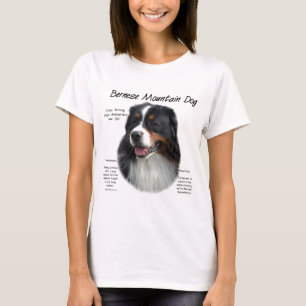 T-shirt Histoire des chiens de montagne bernois; Tout sur