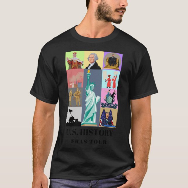 T-shirt Histoire des ères US famille (Devant)