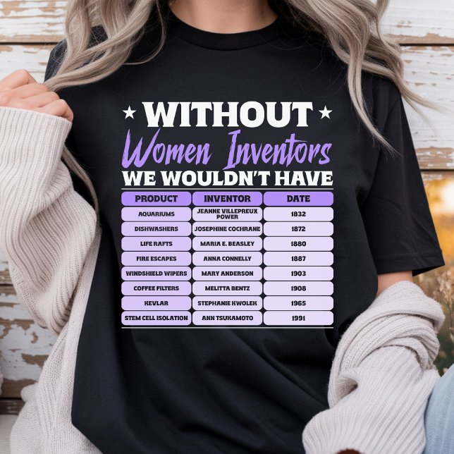 T-shirt Histoire des femmes inventrices, journée internati (Créateur téléchargé)