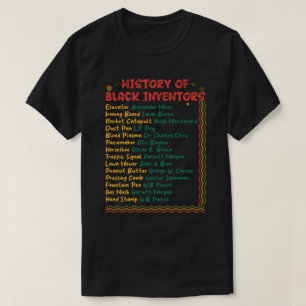 T-shirt Histoire Des Inventeurs Noirs Mois De L'Histoire D