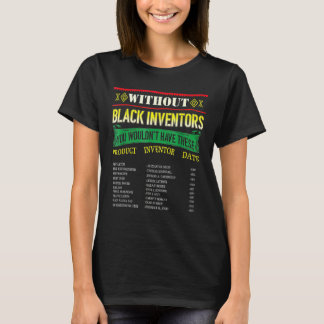 T-shirt Histoire Des Inventeurs Noirs Mois De L'Histoire D