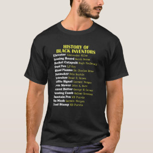 T-shirt Histoire Des Inventeurs Noirs Mois De L'Histoire D