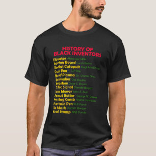 T-shirt Histoire Des Inventeurs Noirs Mois De L'Histoire N