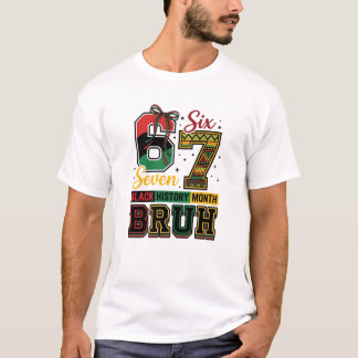T-shirt Histoire des Noirs 67 Mème Viral Six Sept