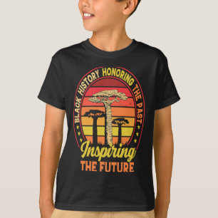 T-shirt Histoire des Noirs Honorer Le Passé Inspirer Le Fu
