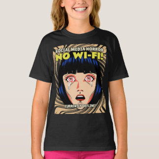 T-shirt Histoire d'horreur numérique - Médias sociaux