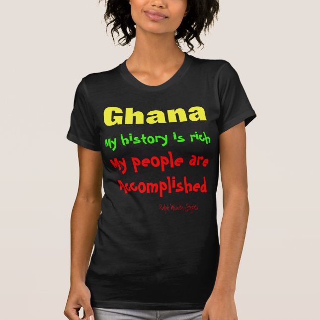 T-shirt Histoire du Ghana (Devant)