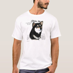 T-shirt Histoire du Shiba Inu noir