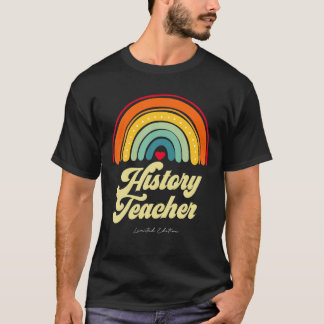 T-shirt Histoire Enseignant Vintage Retro Funny Titre Anni