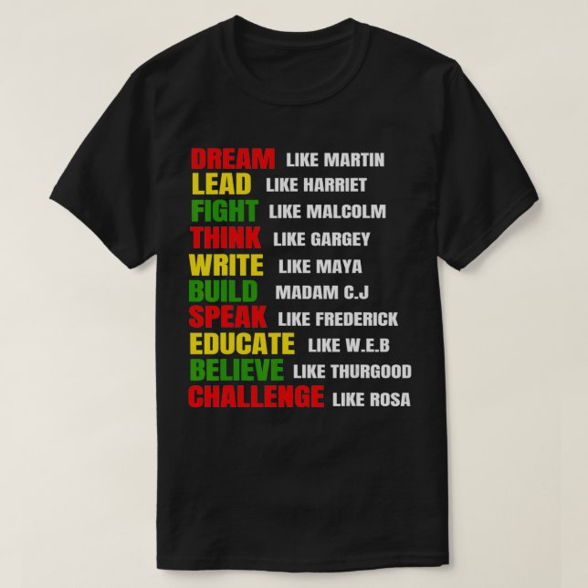 T-shirt Histoire noire  (Design devant)