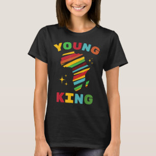 T-shirt Histoire noire afro-américaine colorée du jeune ro