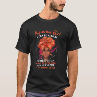 T-shirt Histoire Noire Aquarius Queen Sweet Comme Bonbon P