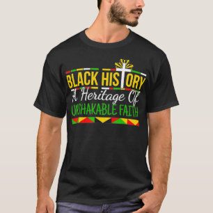 T-shirt Histoire noire Christ chrétien Croix religieuse Qu