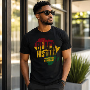 T-shirt Histoire noire colorée Mois Histoire Célébration