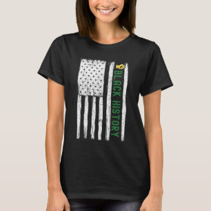 T-shirt Histoire noire dans le mois du drapeau américain d