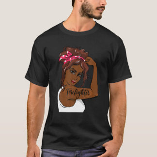 T-shirt Histoire Noire Épingler Rosie Le Pompier Riveter