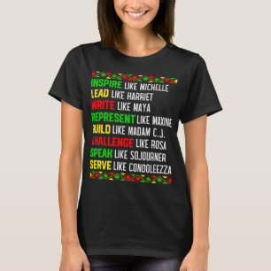 T-shirt Histoire noire Fière Mois de l'histoire afro-améri