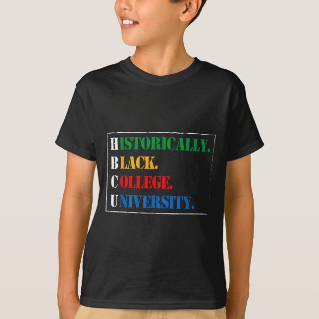 T-shirt Histoire noire Hbcu Conception historiquement noir (Devant)