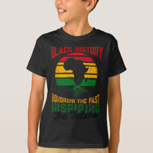 T-shirt Histoire Noire Honorer Le Passé Inspirer L'Avenir