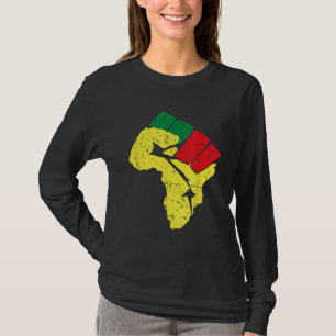T-shirt Histoire noire Panafricaine Drapeau couleurs résis