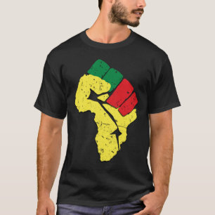 T-shirt Histoire noire Panafricaine Drapeau couleurs résis